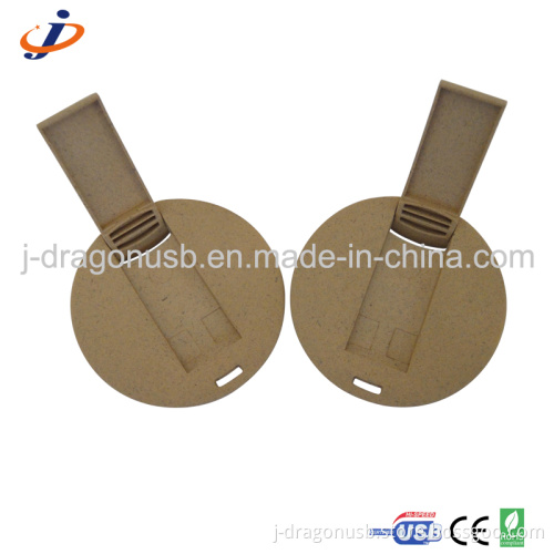 Environment-Friendly Biodegradable Paper Round Card USB Flash Drive Jw156